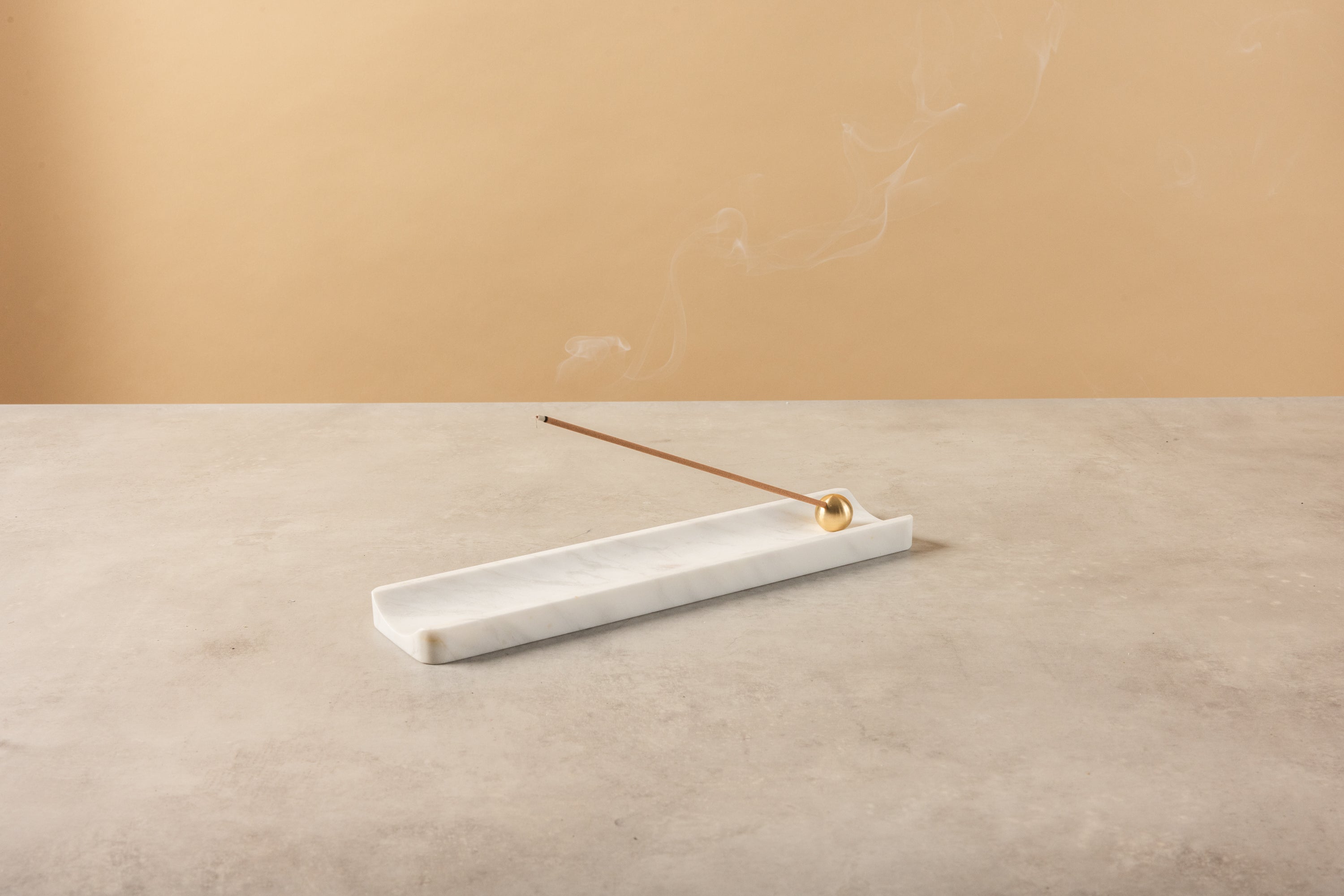 Ivory - Marble Incense Tray