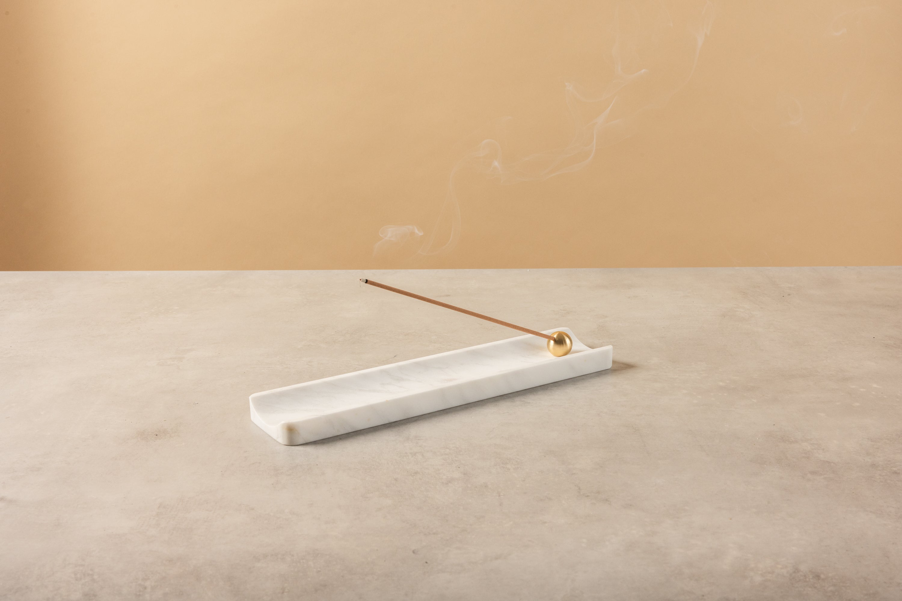 Ivory - Marble Incense Tray