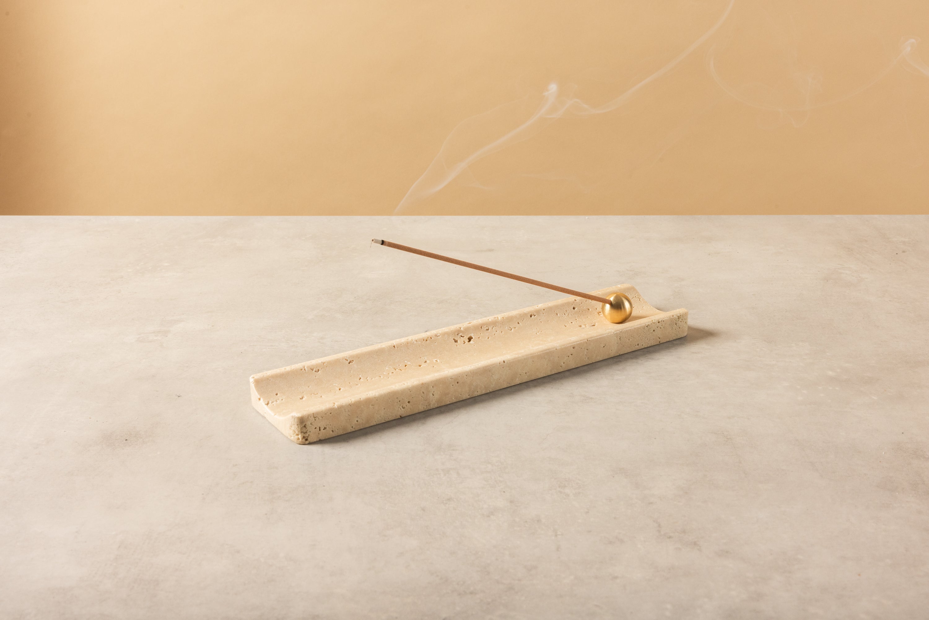 Beige - Marble Incense Tray