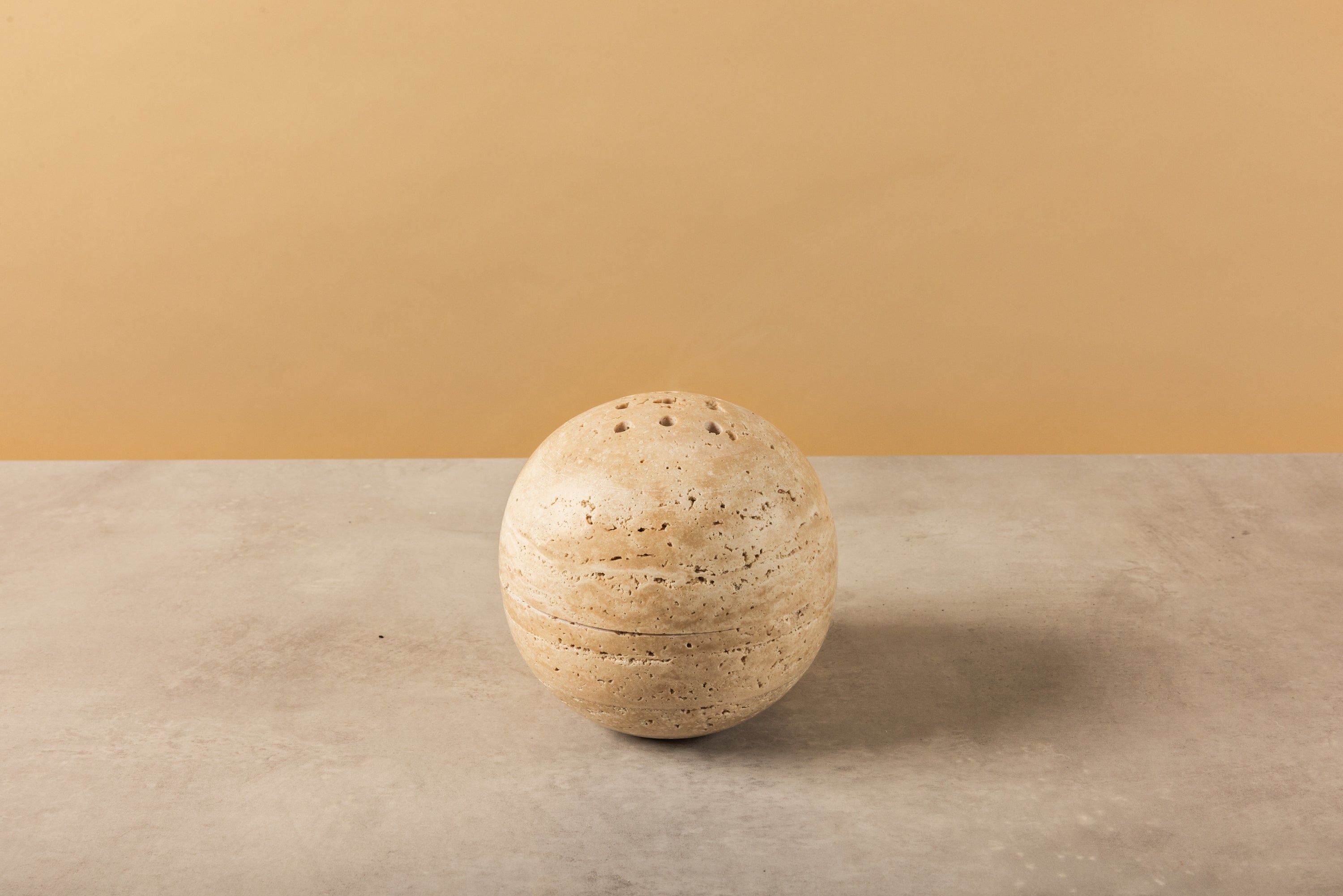 Beige - Marble Incense Sphere